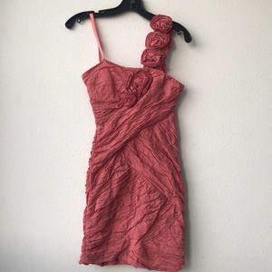 BCBG Maxazria Ruched Cocktail Dress